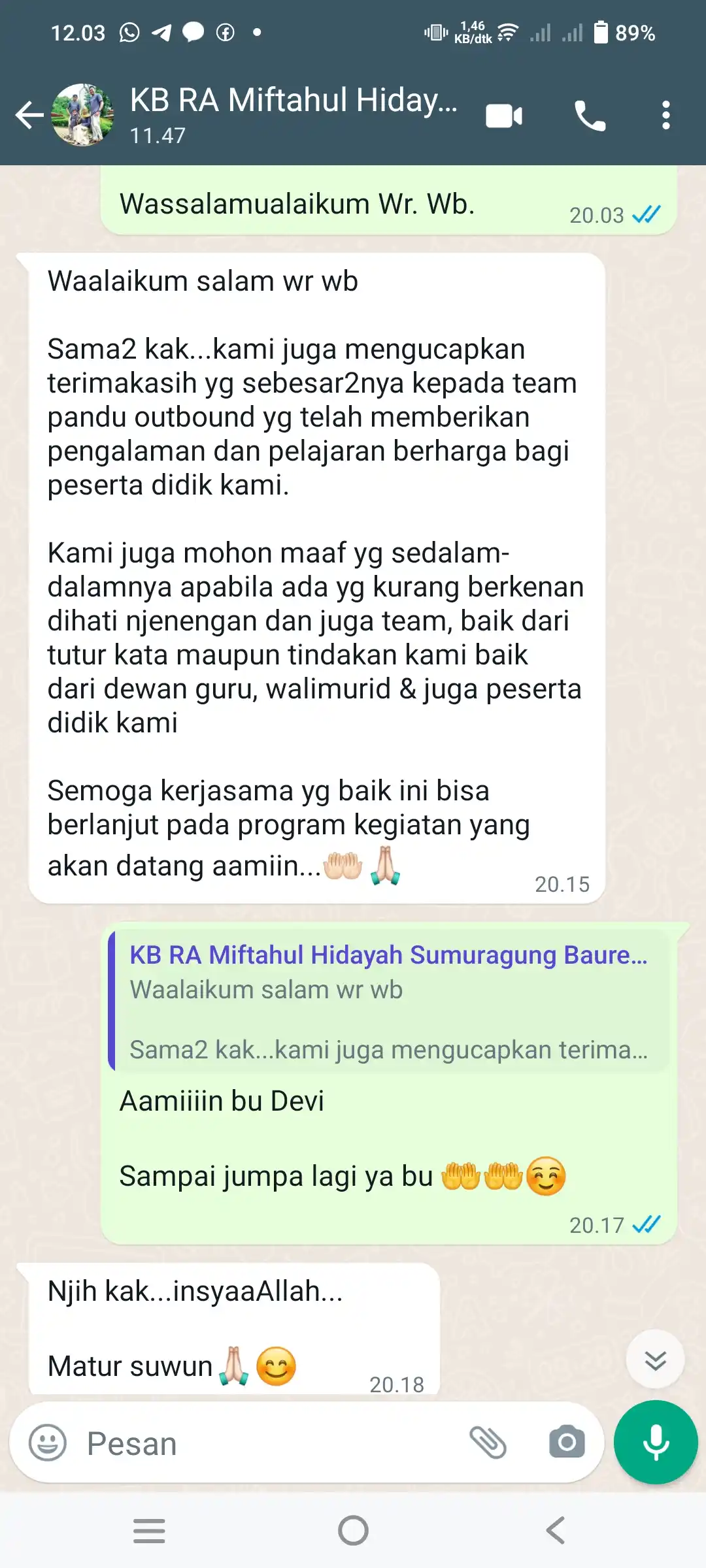 testimoni pandu outbound 7